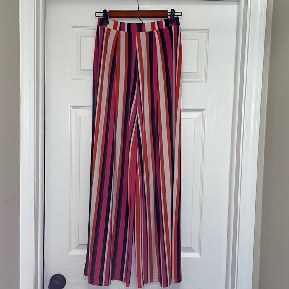 ✨Bar III Multi Color Striped Wide Leg pants